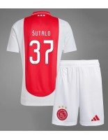 Ajax Josip Sutalo #37 Domácí dres pro děti 2024-25 Krátký Rukáv (+ trenýrky)